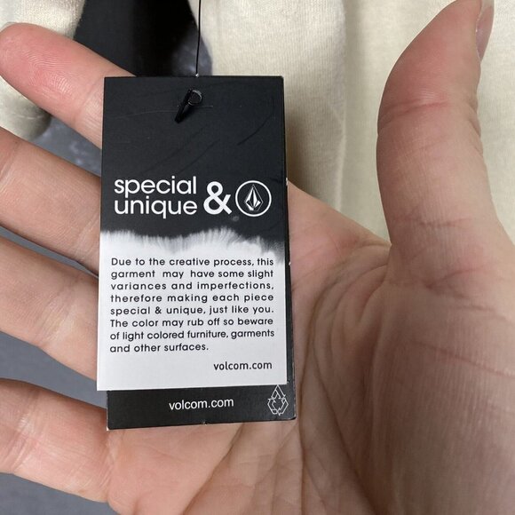 Volcom dooby short sleeve tee. “Embrace the Strange”. tan. Size small - Picture 9 of 9